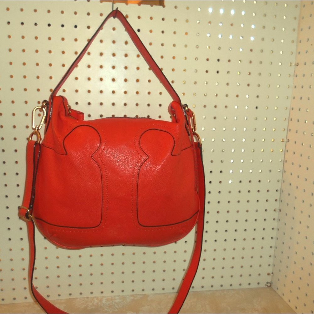 TORY BURCH AMALIE LGE ORA LEATHER CROSSBDY HANDBAG